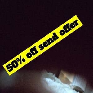 Yellow Promotional Sticker - "50% off"